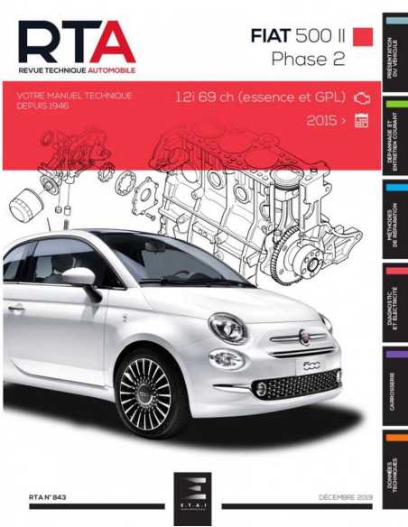 REVUE TECHNIQUE FIAT 500 2 Phase 2 (2015 à ce jour) - RTA 843 | 9791028307868 |