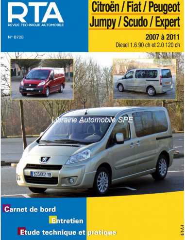 REVUE TECHNIQUE FIAT SCUDO 2 (2007 à 2011) - RTA B728 | 9782726872857 |