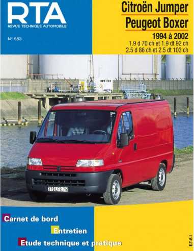 REVUE TECHNIQUE CITROEN JUMPER (1994 à 2002) - RTA 583 | 9782726858318 |