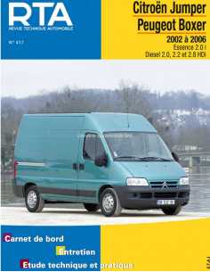 REVUE TECHNIQUE Citroën Jumper - Peugeot Boxer II (2002 - 2006) - RTA 417 | RTA 417 |