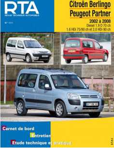 REVUE TECHNIQUE PEUGEOT PARTNER 1 phase 2 (2002 à 2008) - RTA 111 | 9782726811115 |