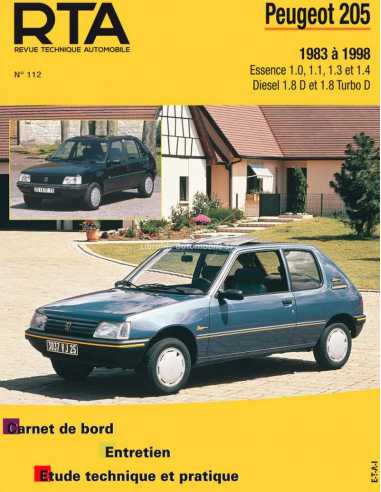 REVUE TECHNIQUE PEUGEOT 205 (1983 à 1998) - RTA 112 | 9782726811214 |