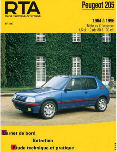 REVUE TECHNIQUE PEUGEOT 205 Essence (1984 à 1996) - RTA 707 | 9782726870716 |