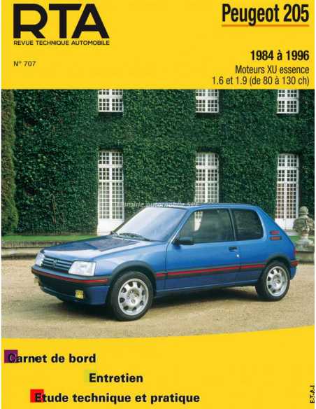 REVUE TECHNIQUE PEUGEOT 205 Essence (1984 à 1996) - RTA 707 | 9782726870716 |