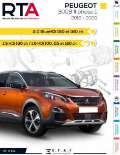 REVUE TECHNIQUE PEUGEOT 3008 2 phase 1 Diesel (2016 à 2020) - RTA 852 | 9781028308353 |