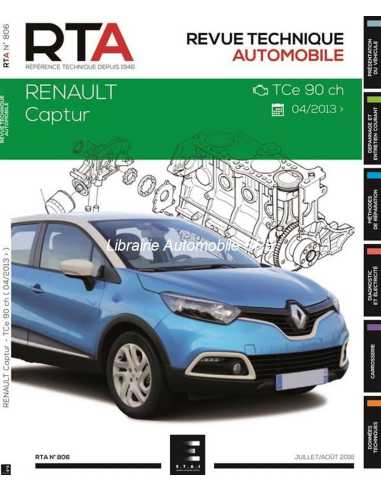REVUE TECHNIQUE RENAULT CAPTUR PHASE 1 (2013 à 2017) - RTA 806 | 9782726880753 |