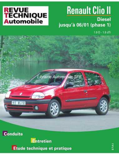 REVUE TECHNIQUE RENAULT CLIO 2 PHASE 1 Diesel (1998 à 2001) - RTA 624 | 9782726862414 |