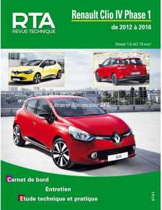 REVUE TECHNIQUE RENAULT CLIO 4 PHASE 1 Diesel (2012 à 2016) - RTA 423 | 9791028307738 |
