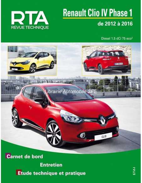 REVUE TECHNIQUE RENAULT CLIO 4 PHASE 1 Diesel (2012 à 2016) - RTA 423 | 9791028307738 |