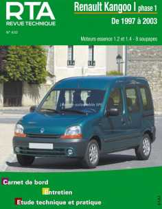 REVUE TECHNIQUE RENAULT KANGOO 1 phase 1 essence (1997 à 2003) - RTA 632 | 9782726863213 |