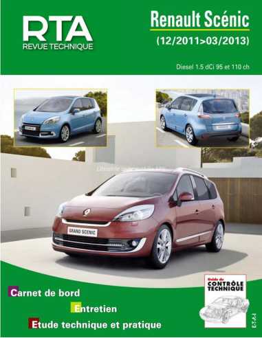 REVUE TECHNIQUE Renault Scénic / Grand Scénic III phase 2 (2011 - 2013) - RTA B788 | RTA B788 |