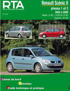 REVUE TECHNIQUE RENAULT SCENIC et GRAND SCENIC 2 PHASE 1 (2004 à 2006) - RTA 679 | 9782726867914 |
