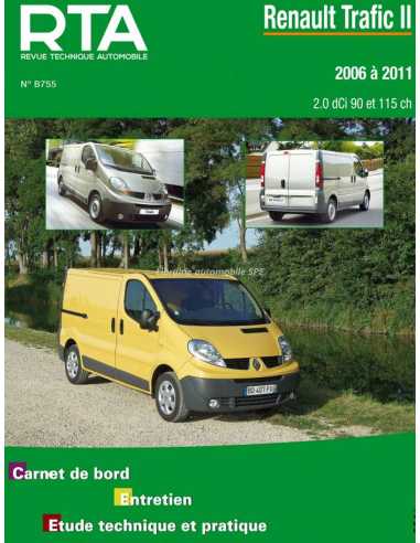 REVUE TECHNIQUE RENAULT TRAFIC 2 phase 2 (2006 à 2011) - RTA B755 | 9782726875551 |