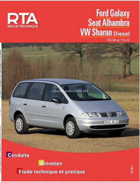 REVUE TECHNIQUE SEAT ALHAMBRA 1 phase 1 DIESEL (1995 à 2000) - RTA 599 | 9782726859919 |