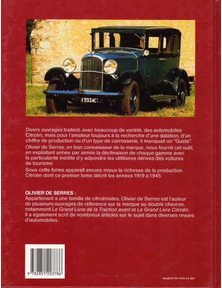 GUIDE CITROEN Tous les modéles de 1919 à 1945 | 9782851203786 |