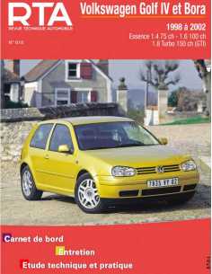 REVUE TECHNIQUE VOLKSWAGEN GOLF 4 et BORA Essence (1998 à 2002) - RTA 618 | 9782726861813 |