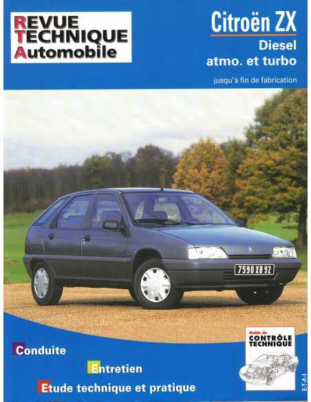 REVUE TECHNIQUE CITROEN ZX diesel (1991 à 1998) - RTA 548 | 9782726854839 |