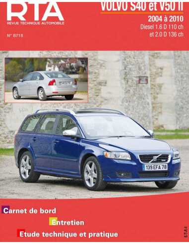 REVUE TECHNIQUE VOLVO S40 et V50 2 Diesel (2004 à 2010) - RTA B718 | 9782726871867 |