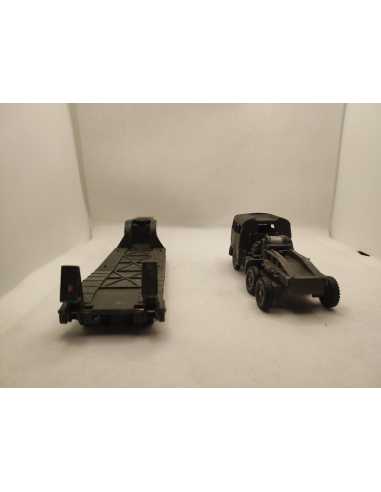BERLIET TOUS TERRAINS REMORQUE PORTE CHAR - DINKY TOYS FRANCE - N° 890 - 1/43 | Berliet Tous Terrains Remorque Porte Char |