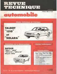 REVUE TECHNIQUE AUTOMOBILE TALBOT 1510 ET SOLARA RTA 404 10/1980 | RTA 404 |