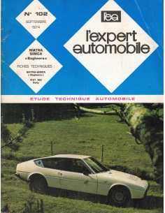 Etude Technique Automobile Matra Simca Bagheera - LEA 102 | LEA102 |