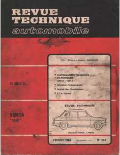REVUE TECHNIQUE AUTOMOBILE SIMCA 1100 - RTA 262 02/1968 | RTA 262 |