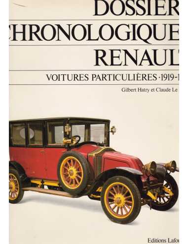 Dossiers chronologiques Renault Tome 4 (1919-1923) | Dossier Tome 4 |