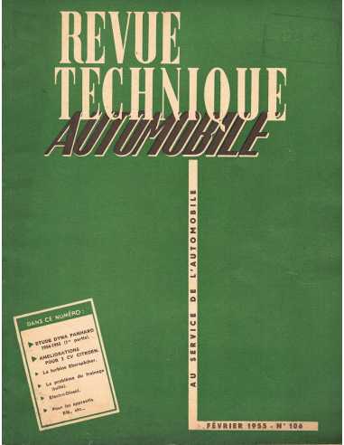 Revue Technique Automobile- Dyna Panhard - RTA N° 106 - 1955 | RTA N° 106 |