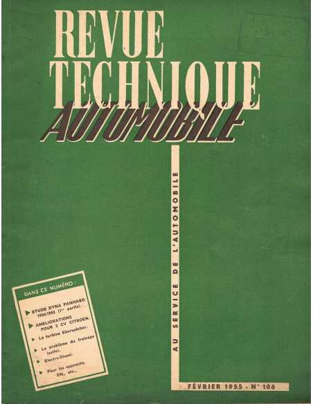 Revue Technique Automobile- Dyna Panhard - RTA N° 106 - 1955 | RTA N° 106 |