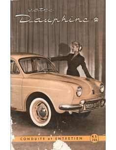 VOTRE RENAULT DAUPHINE - Conduite et entretien | Dauphine conduite entretien |