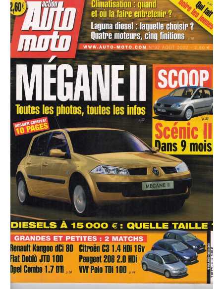 Action Auto Moto N° 92 - MEGANE 2 - 08/2002 | Action Auto Moto 92 |