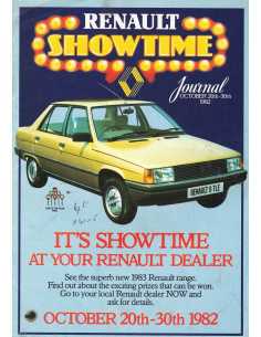 CATALOGUE PUBLICITAIRE RENAULT SHOWTIME (GB) 10/1982 | REN24 |