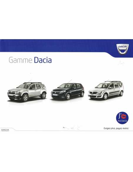 CATALOGUE DACIA LA GAMME 09/2010 | DACIA01 |