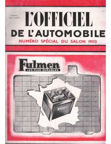 SALON 1950 - L'officiel de l'automobile - Numéro spécial | SALON 1950 |