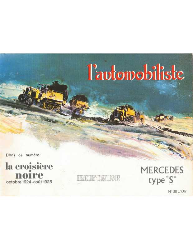 L'Automobiliste N°39 Juillet / Aout 1975 (Edition souple) | L'AUTOMOBILISTE 39- SOUPLE |
