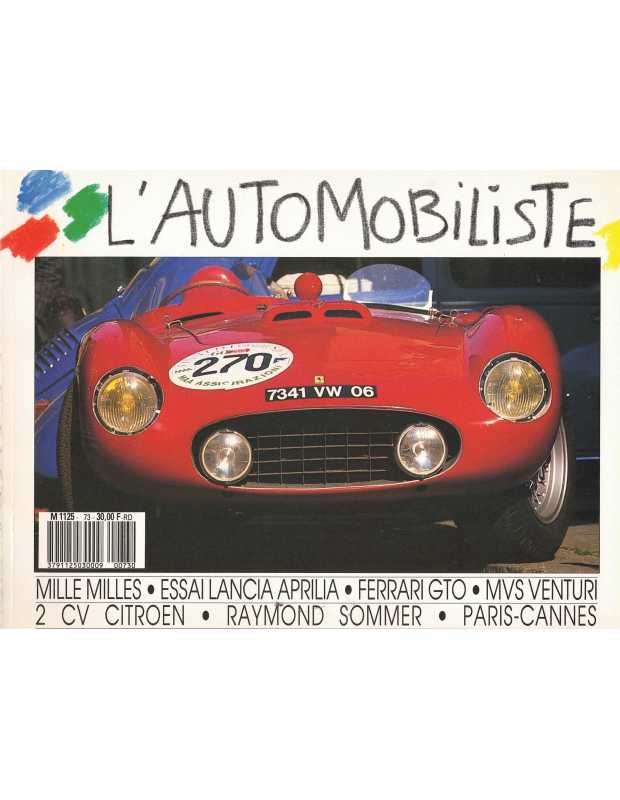 L'Automobiliste N°73 Sept / Oct 1987 (Edition souple) | L'AUTOMOBILISTE 73- SOUPLE |