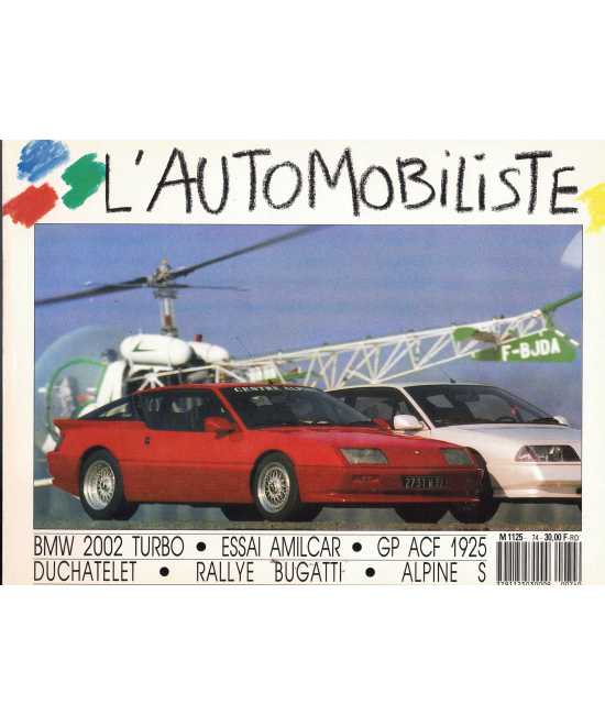 L'Automobiliste N°74 Nov / Déc 1987 (Edition souple) | L'AUTOMOBILISTE 74- SOUPLE |