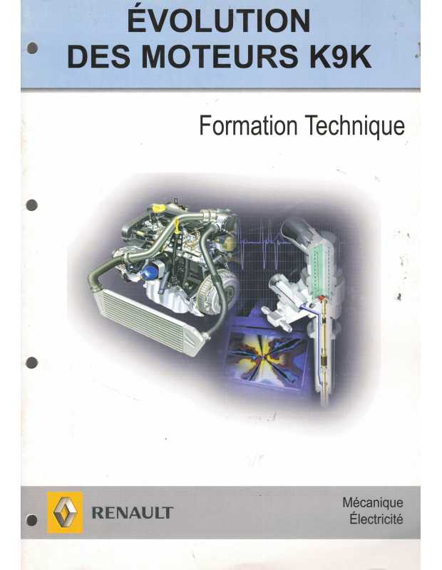 Evolution des moteurs K9K (Mécanique, Electricité) - Formation technique | Moteur K9K |