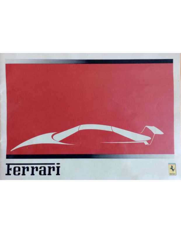 Brochure Gamme Ferrari F40, Testarossa, 348, Mondial (Anglais) | Brochure Ferrari 02 |