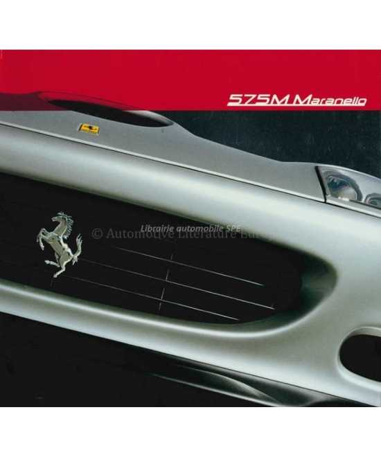Brochure Ferrari 550M Maranello 5.75 V12 (515HP) 2002 | Brochure Ferrari 016 - 1804/02 |