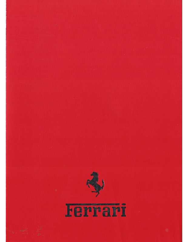 Brochure FERRARI Gamme 2001 (Anglais) | Brochure Ferrari 004 |