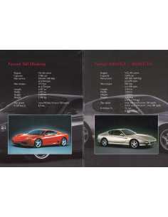 Brochure FERRARI Gamme 2001 (Anglais) | Brochure Ferrari 004 | 2