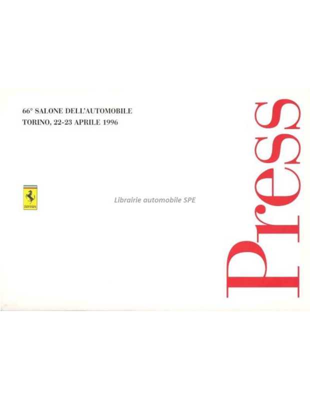 Brochure Press Kit Ferrari 456 GTA - Salon TORINO (1996) | Brochure Ferrari 026 -10M/10/95 |