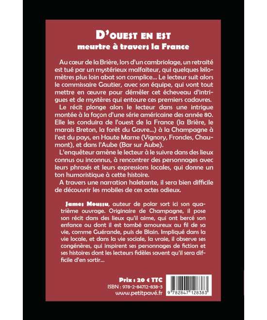 Livre D'ouest en est De James MOUSSU 9782847128383