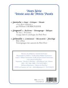 Livre Délits d’encre Hors-Série – Trente ans de Petits Pavés 9782847128420 2