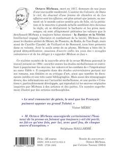 Livre N°6 – Octave MIRBEAU essais et actualités – 2025 Un siècle après sa mort, 9782847128345 2