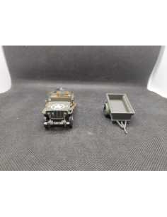 JEEP WILLYS MB avec REMORQUE - IXO - 1/43 | Jeep Willys MB avec Remorque | 2