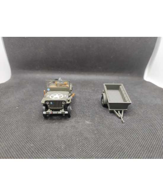 JEEP WILLYS MB avec REMORQUE - IXO - 1/43 | Jeep Willys MB avec Remorque |