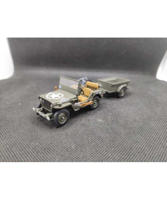 JEEP WILLYS MB avec REMORQUE - IXO - 1/43 | Jeep Willys MB avec Remorque |