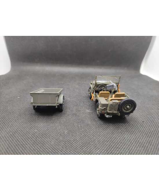 JEEP WILLYS MB avec REMORQUE - IXO - 1/43 | Jeep Willys MB avec Remorque |